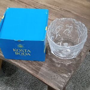 Kosta Boda Sweden Rhapsody Dancing Couples Crystal Bowl 587 387. 5.5" h x 7" w